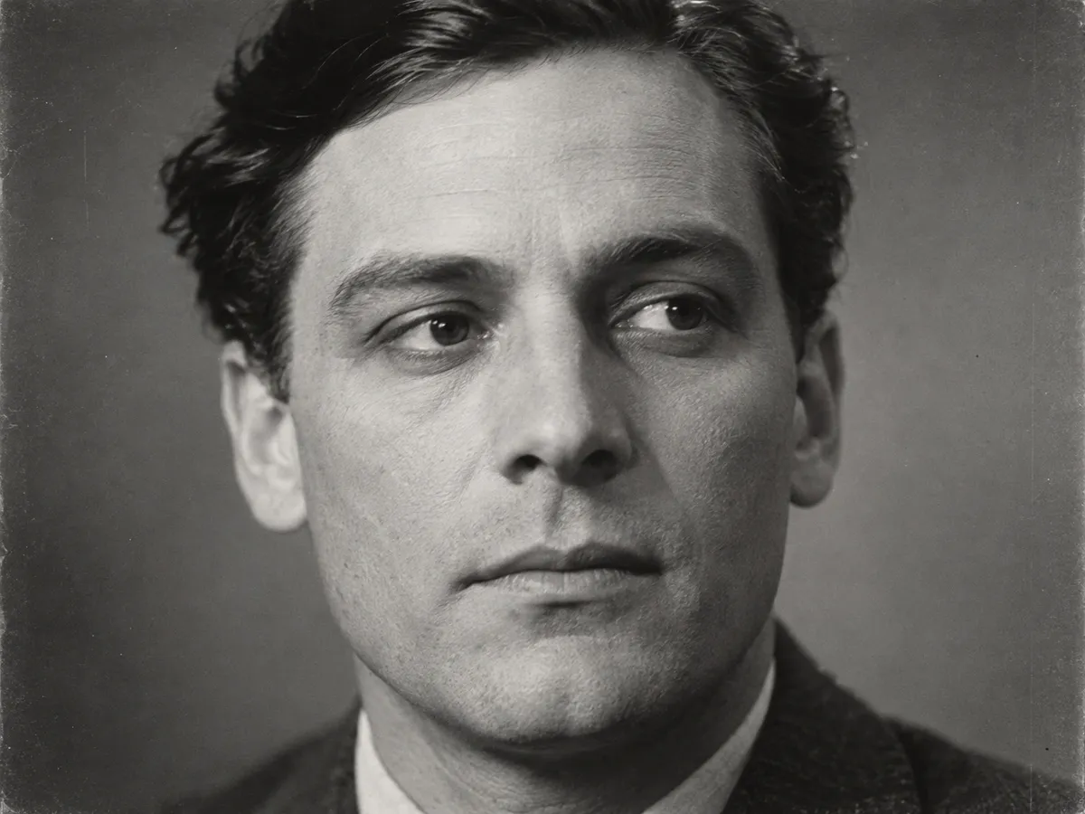 Visage d’homme, expression neutre, noir et blanc