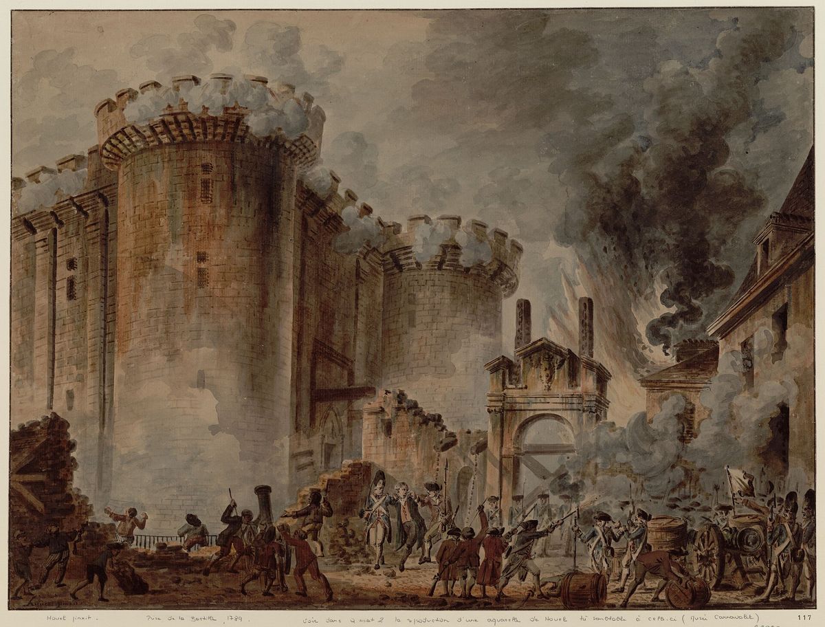 La prise de la Bastille, 14 juillet 1789, peinte par Jean-Pierre Houël