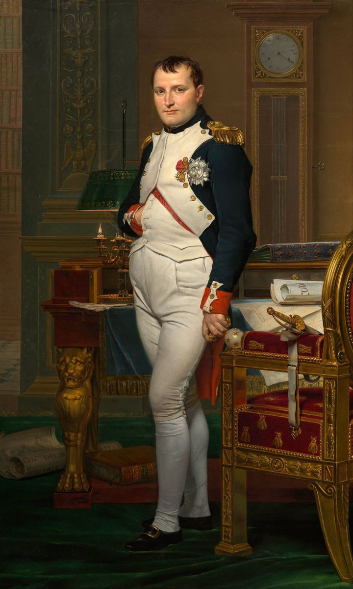 Napoléon dans son cabinet de travail aux Tuileries, par Jacques-Louis David (1812)