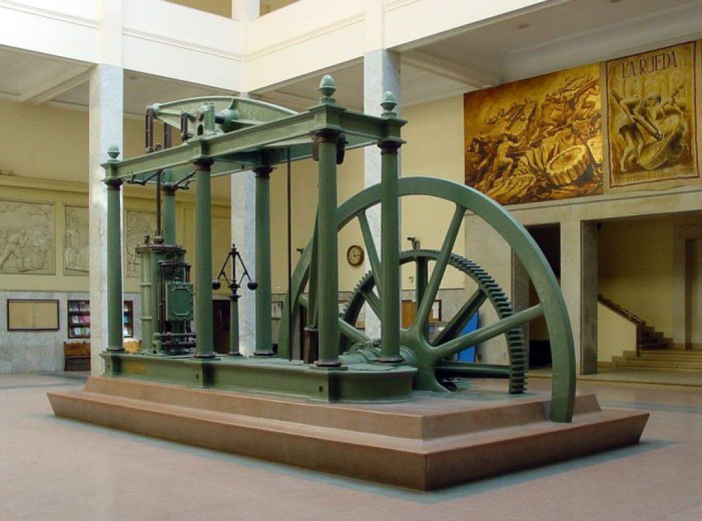Une machine à vapeur de Watt conservée à Madrid