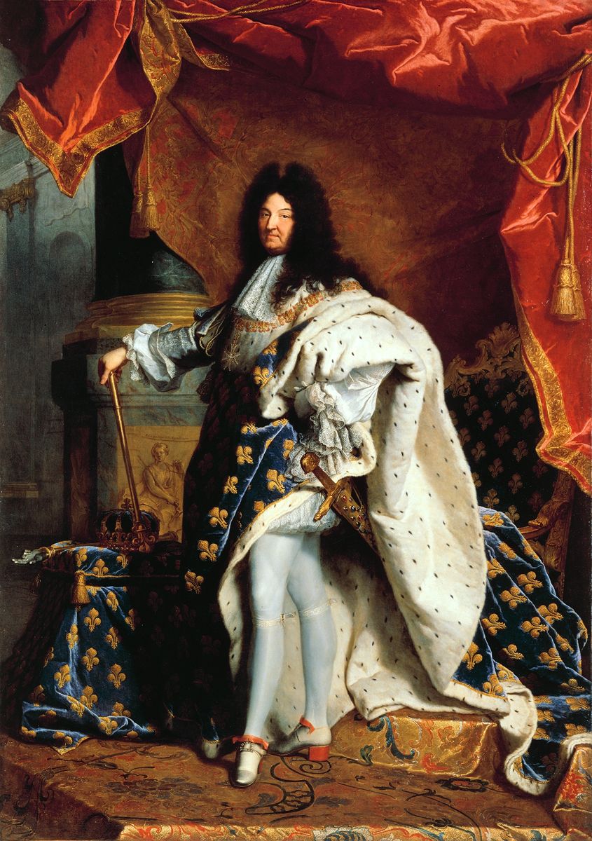 Portrait de Louis XIV en costume de sacre, par Hyacinthe Rigaud